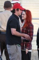 KRISTEN STEWART on the Set of American Ultra in New Orleans