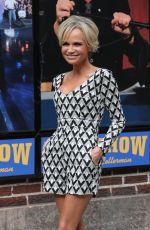 KRISTIN CHENOWETH Leaves David Letterman Show in New York