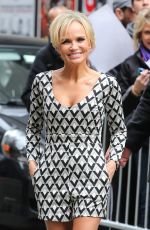 KRISTIN CHENOWETH Leaves David Letterman Show in New York