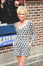 KRISTIN CHENOWETH Leaves David Letterman Show in New York