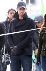 KRISTIN KREUK on the Set of Beaty and the Beast in Toronto