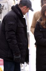 KRISTIN KREUK on the Set of Beaty and the Beast in Toronto