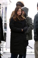 KRISTIN KREUK on the Set of Beaty and the Beast in Toronto