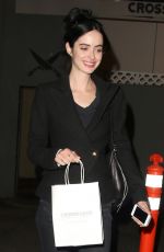 KRYSTEN RITTER Leaves Crossroads Restaurant in Los Angeles
