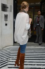 KYLIE MINOGUE Arrives at Finalists From The Voice Event at BBC Radio Studios
