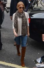 KYLIE MINOGUE Arrives at Finalists From The Voice Event at BBC Radio Studios