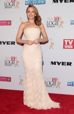 KYLIE MINOGUE at 2014 Logie Awards in Melbourne