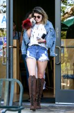 KYLLIE JENNER in Ripped Shorts Out in Calabasas