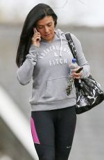 KYM MARSH in Leggings Leaves a Gym in Manchester