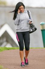 KYM MARSH in Leggings Leaves a Gym in Manchester