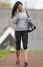 KYM MARSH in Leggings Leaves a Gym in Manchester