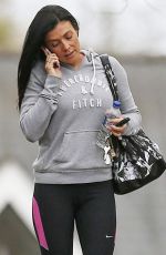 KYM MARSH in Leggings Leaves a Gym in Manchester