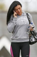 KYM MARSH in Leggings Leaves a Gym in Manchester