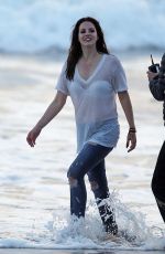 LANA DEL REY on the Music Video Set in Marina Del Rey