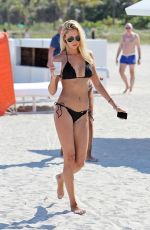 LAUREN STONER in Bikini at a Beach in Miami