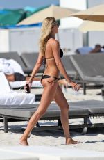 LAUREN STONER in Bikini at a Beach in Miami