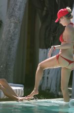 LAUREN STONER in Bikini at a Pool in Miami