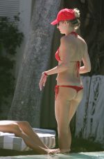 LAUREN STONER in Bikini at a Pool in Miami