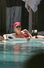 LAUREN STONER in Bikini at a Pool in Miami