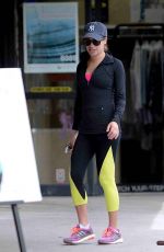 LEA MICHELE and Jonathan Groff Hikinig in Los Angeles