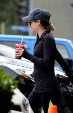 LEA MICHELE and Jonathan Groff Hikinig in Los Angeles