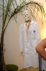 LEA MICHELE at Lacoste Beautiful Desert Pool Party at Coachella