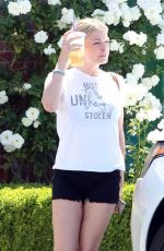 LEANN RIMES at Coffee Bean in Calabasas