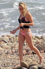 LEANN RIMES in Bikini Bottoms at a Beach in California