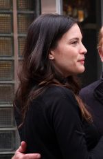 LIV TYLER on the Set of The High Road at the Square Diner in New York