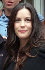 LIV TYLER on the Set of The High Road at the Square Diner in New York