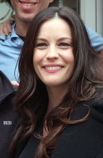 LIV TYLER on the Set of The High Road at the Square Diner in New York