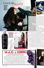 LORDE in Teen Vogue magazine, May 2014 Issue