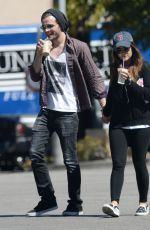 LUCY HALE and Joel Crouse Out and About in Los Angeles
