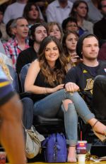 LUCY HALE at LA Lakers Game in Los Angeles