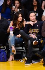 LUCY HALE at LA Lakers Game in Los Angeles