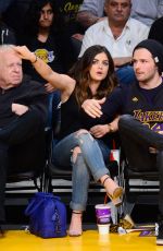LUCY HALE at LA Lakers Game in Los Angeles