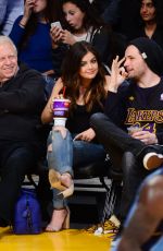 LUCY HALE at LA Lakers Game in Los Angeles