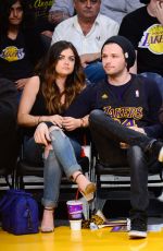 LUCY HALE at LA Lakers Game in Los Angeles