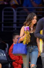 LUCY HALE at LA Lakers Game in Los Angeles