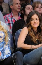 LUCY HALE at LA Lakers Game in Los Angeles