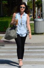 LUCY HALE Out and About in West Hollywood 