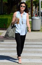 LUCY HALE Out and About in West Hollywood 