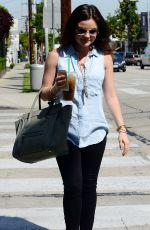 LUCY HALE Out and About in West Hollywood 