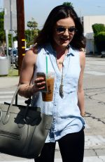 LUCY HALE Out and About in West Hollywood 