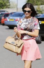 LUCY MECKLENBURGH in Short Skirt Out to Lunch