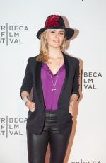 MAGGIE GRACE at Loitering with Intent Premiere at Tribeca Film Festival