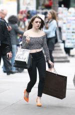 MAISIE WILLIAMS and SOPHIE TURNER Out Shopping in Paris
