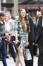 MAISIE WILLIAMS and SOPHIE TURNER Out Shopping in Paris