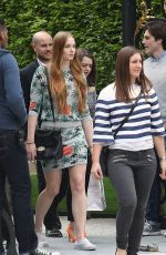 MAISIE WILLIAMS and SOPHIE TURNER Out Shopping in Paris