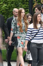 MAISIE WILLIAMS and SOPHIE TURNER Out Shopping in Paris